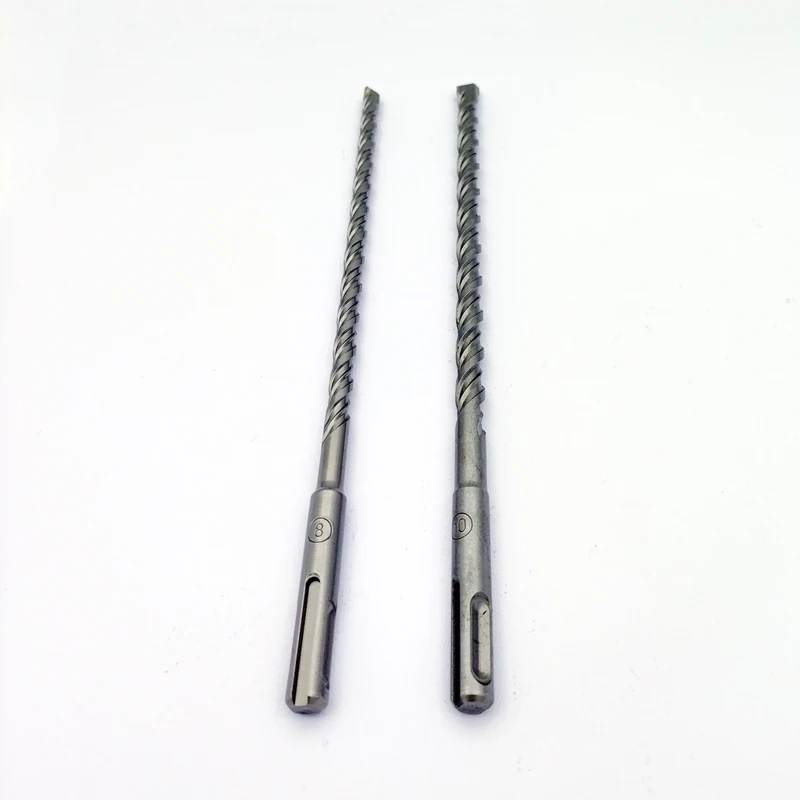SDS plus Round shank alloy Impact drill bit for drilling holes in concrete with circular handle slotted through walls