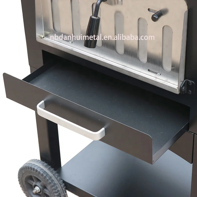 Outdoor kitchen Wood fire pizza oven stainless steel Pizza Oven with temperature gauge