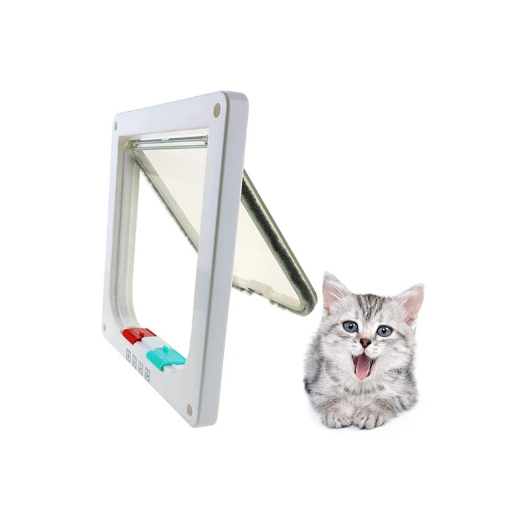 Cat Mate 4 Way Locking Cat Flap with Door Liner White