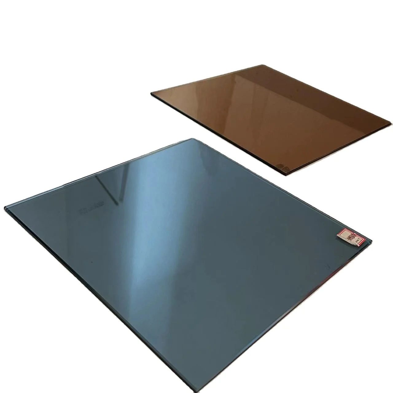 Stained Glass Transparent For Wall Painting glass for building tint color lake blue golden super silver 3.7mm reflective glass