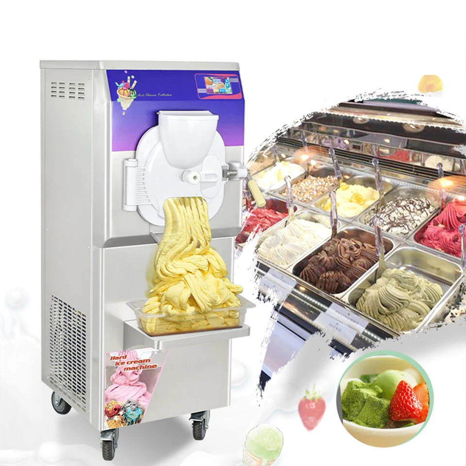 USA In Stock Fast Dispatch 48L/H hard ice cream maker machinery making icecream batch freezer gelato machine italian ice machine