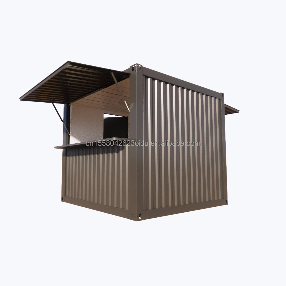 10FT Mini Pop-up Shop Container Coffee Shop fast food Kiosk Booth Support customization