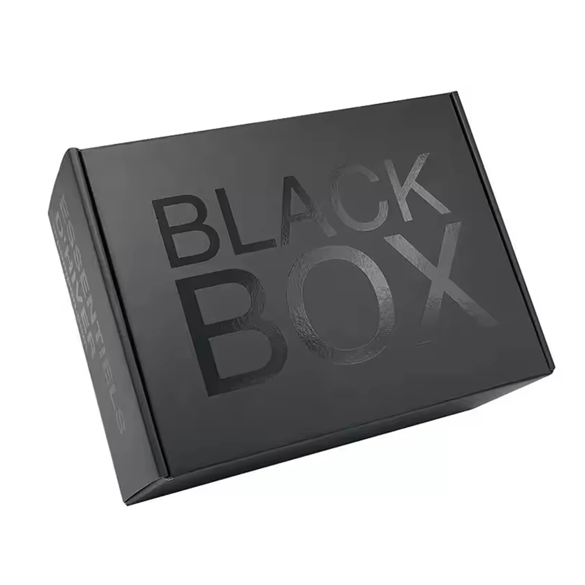 Paper Packaging Box Wholesale Custom Foldable Ecommerce Box Black Corrugated Mailer Shipping Boxes Custom Logo