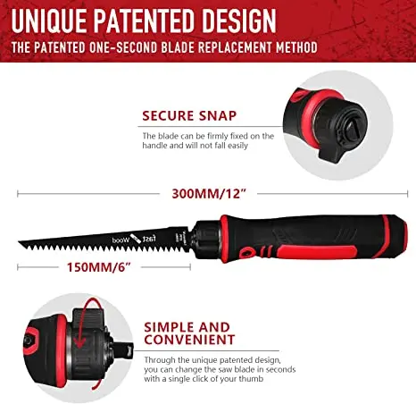 Профессиональная ручная мини-пила из нержавеющей стали режущее полотно пилы набор 4 пил с 3 лезвиями