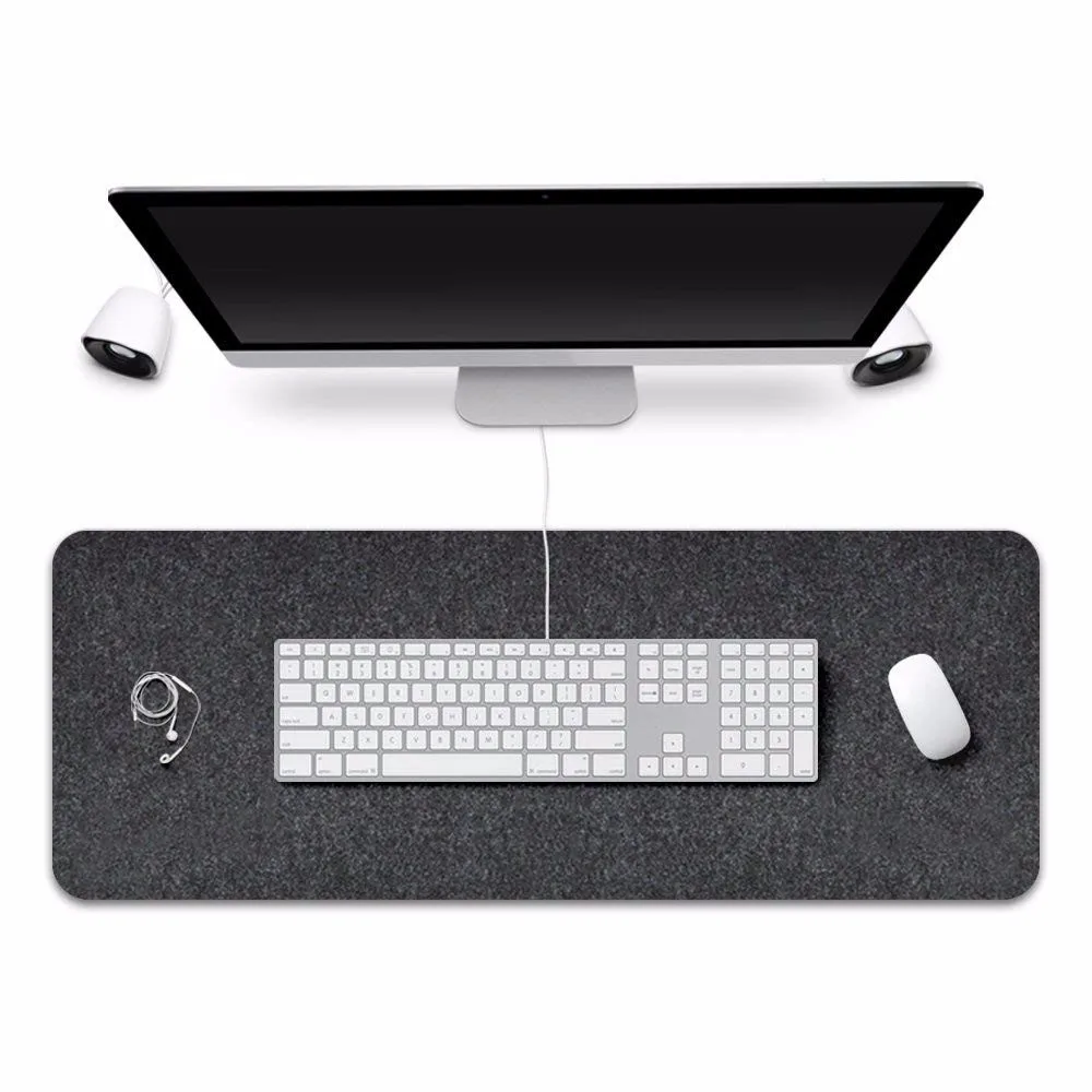 100% Merino Wool Felt Desk Mat Mouse Pad Felt Desk Pad Protector Felt Thick Large Mouse Pad Writing Mat Office Home