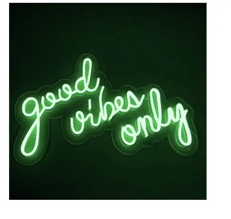 good vibes only neon sign custom neon light