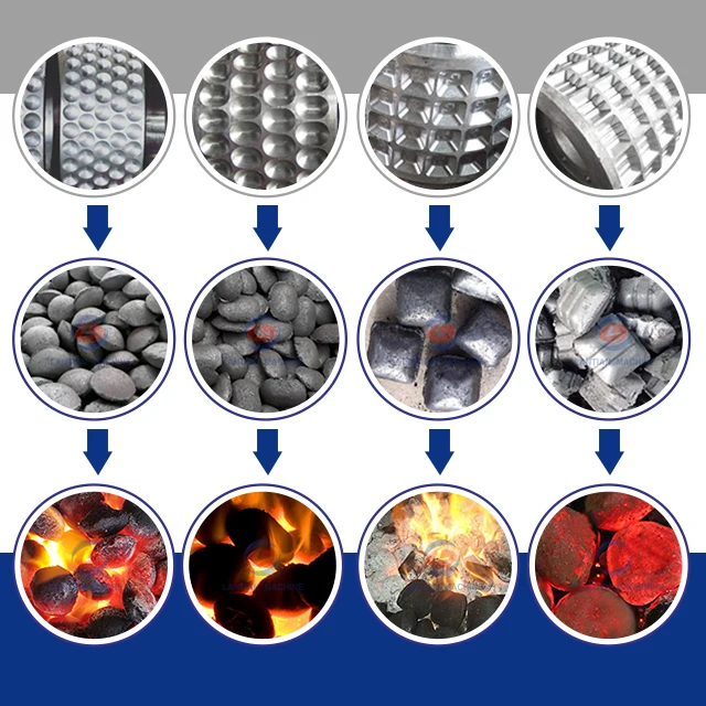 Coal ball biochar briquetting charcoal briquette making machine