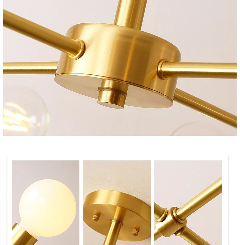 Modern Low Price Commercial Bathroom Matt Black Gold Bronze Iron E27 Led Chandelier Light