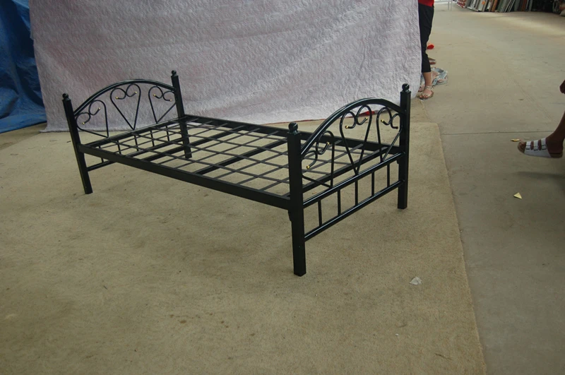 Dubai Qatar hot sale model bed frame metal single bed