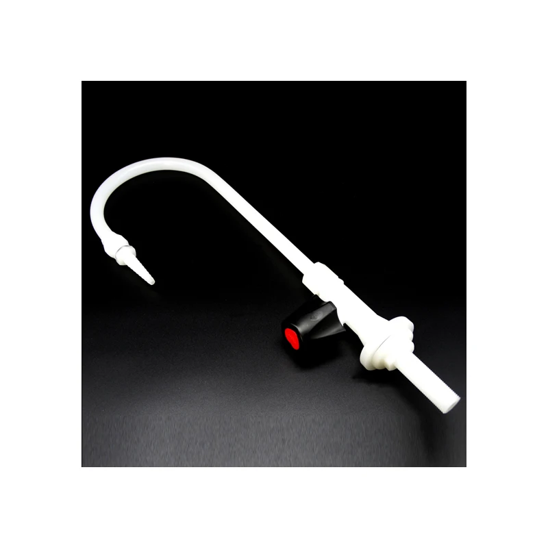 Factory wholesale PVDF Goose Neck tap faucet for laboratory and industrial use