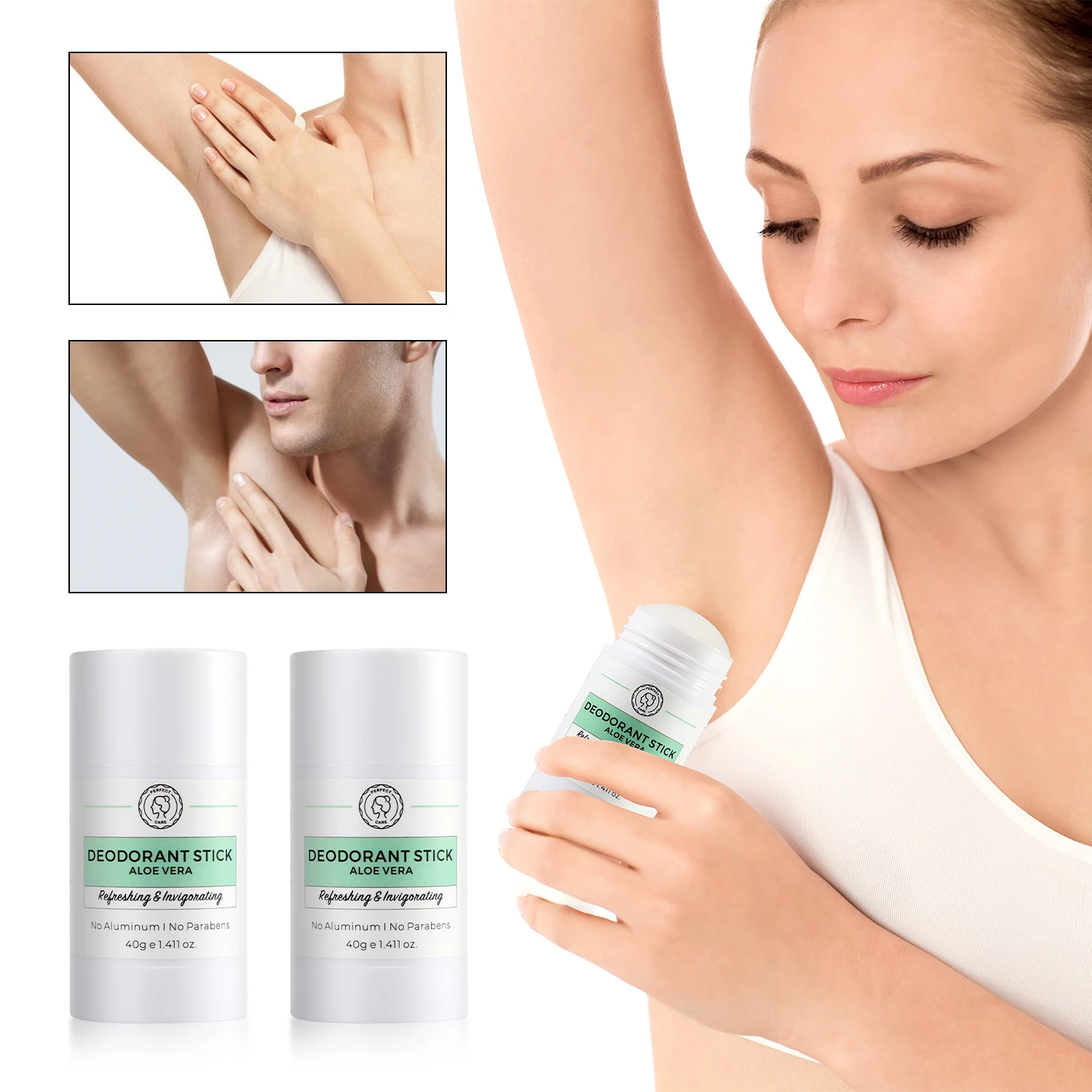 Natural Vegan Organic Body Deodorant Roll On Stick Perfume Body Deodorant Antiperspirant Stick