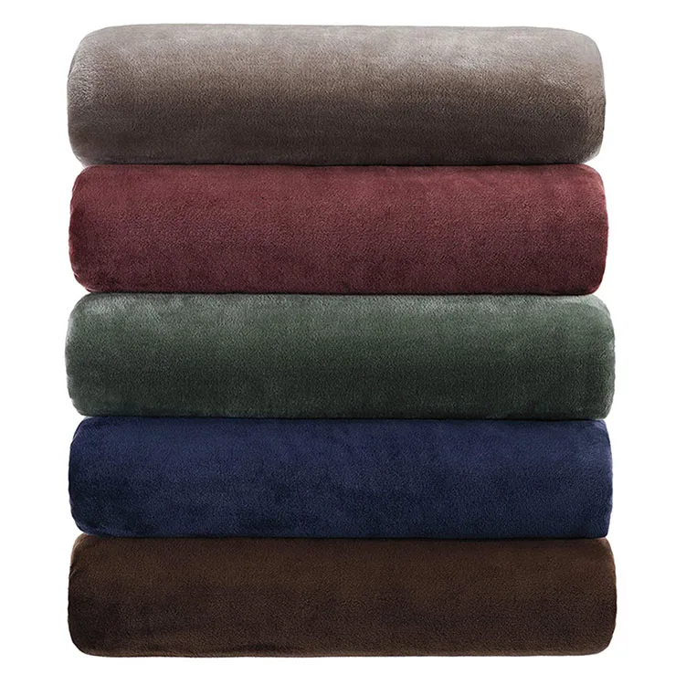100% Polyester Super Soft  Warm and Cozy  Fleece Blanket  with rolling packing