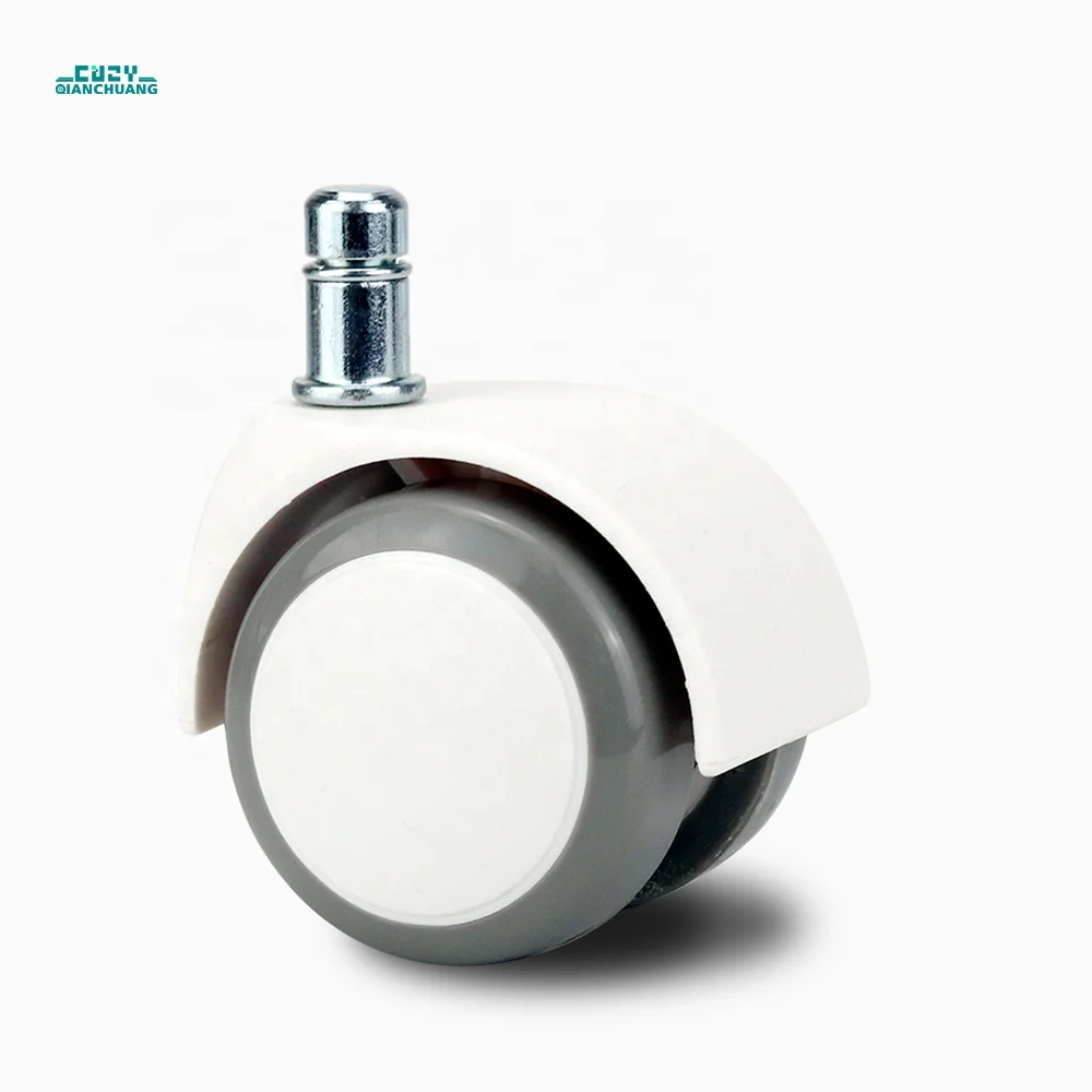 2 inch Insert stem Zinc alloy Nylon and PVC office chair caster wheels