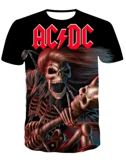 2024 Fashion Pop Music Fan  Men Metal Rock Band Print mens tshirt Casual Hip Hop oversized tshirt Sport Plus Size custom t shirt
