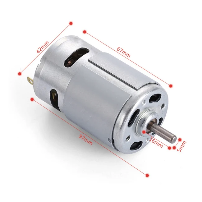 High efficiency 12v 24v dc 20000rpm 0.5 hp electric dynamo dc motor 775 for sale