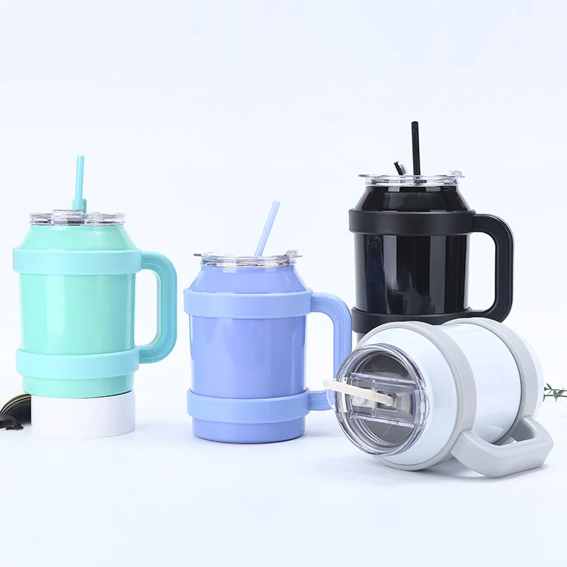 stainless steel metal reduce 50oz insulated water bottle with straw  for Home  Office and Gym