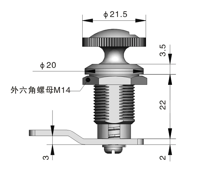 Excellent quality Meigu MS758 Custom Latch door lock  wholesale cheap electric cabinet lock cam cylindrical lock