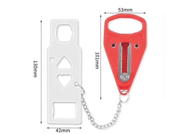 New Portable Door Travel hotel lock Security Travel Guard Hotel Privacy Stopper Portable door Lock Hardware Accessories
