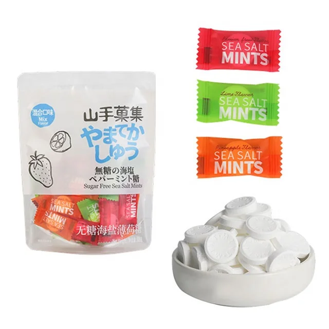 Sugar Free Doce Sea Salt Peppermint Cool Fresh Halal Snack Candy and Sweets Hard Mini Mint Candy