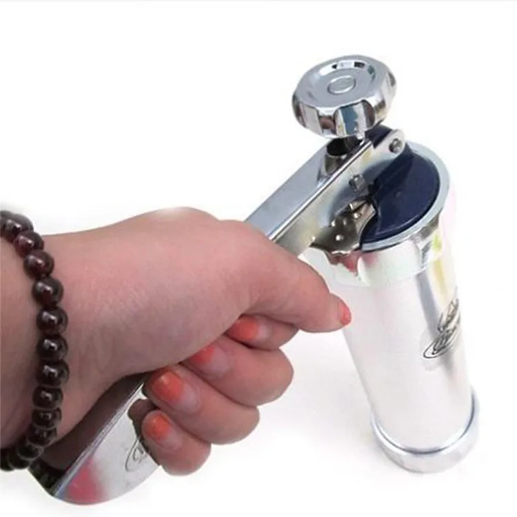 Wholesales Manual Cookie Set Home Kitchen Aluminum Alloy Biscuit Maker 4 Extrusion Mouths Cake Decorating Cookie Extruder