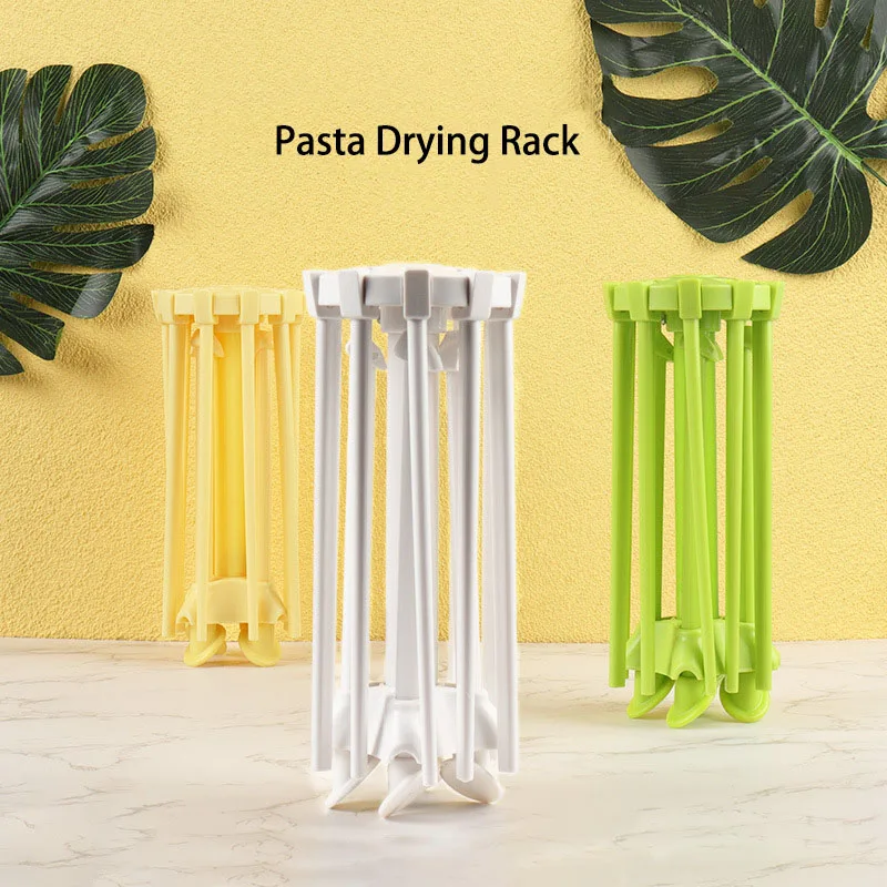 plastic collapsible small kitchen Pasta dried noodle drying rack folding stand tools