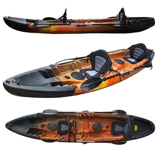 Индивидуальные линейный полиэтилен низкой плотности (LLDPE) kayak Rotomolded каяк для всей семьи можно сидеть наверху 2 человек 3 человек падел каноэ-каяк для рыбалки для продажи