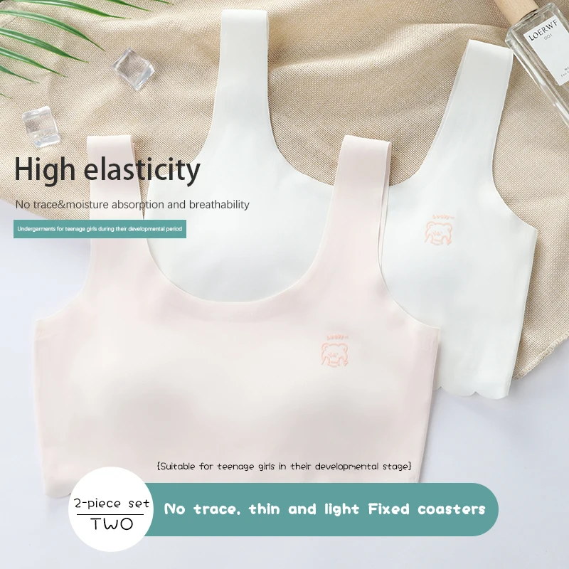 Seamless Bra For Kids Girls 14 Year Old Girls Underwear Without Steel Ring Comfort Bra For Teen Girls Children Vest