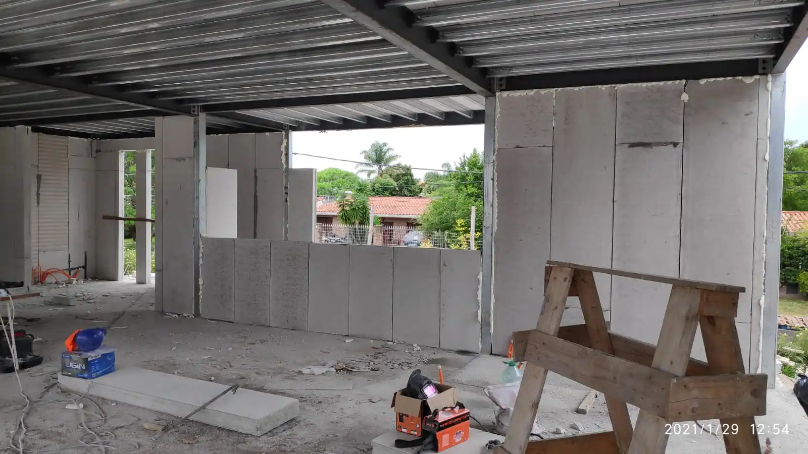 Fast Construction Low Cost Single Storey Flat Roof Mobile House