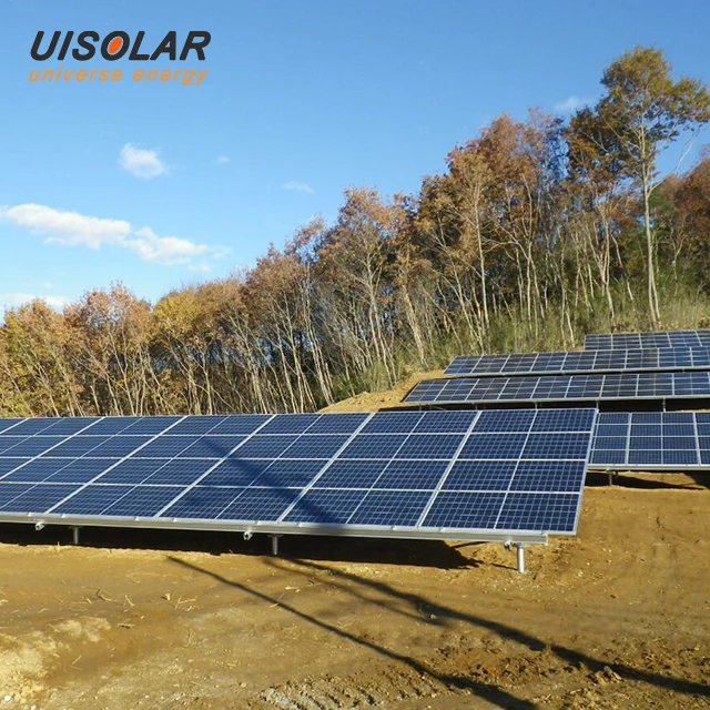 Solar panel ground mounting for solar power system