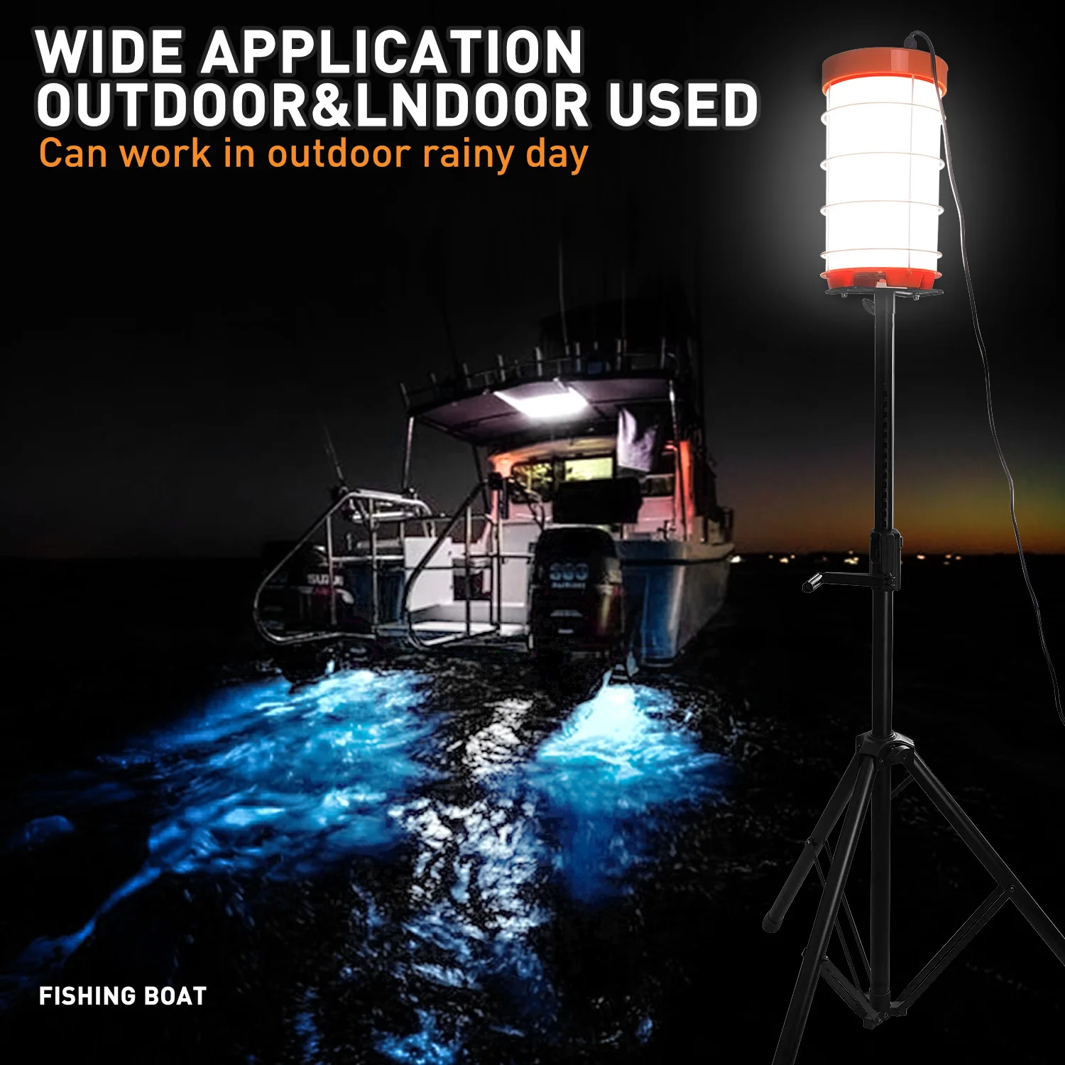 Outdoor construction site light 250w CE ETL led mobile tripod telescopic stand led balloon work light for Industrial use