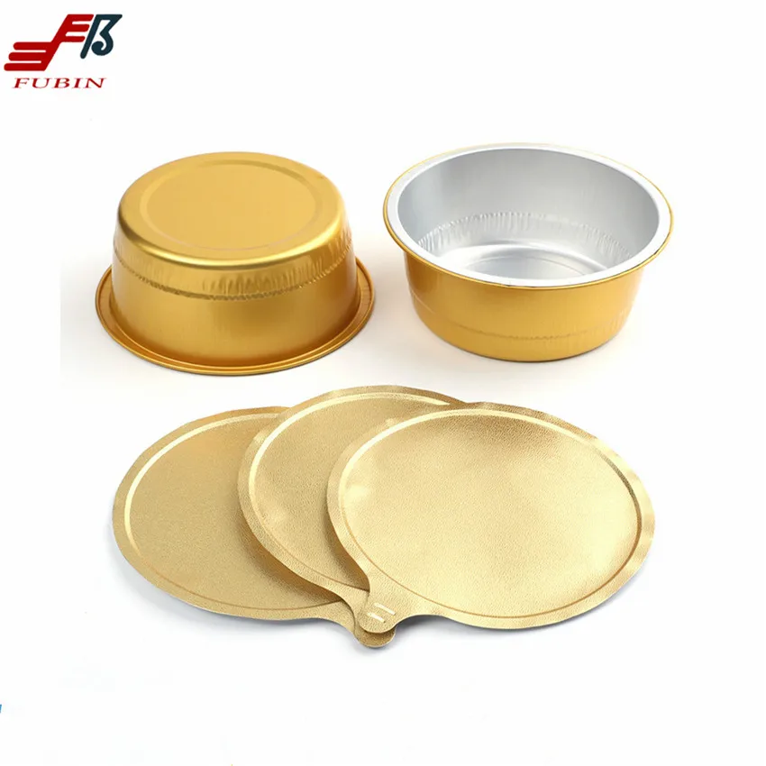 Aluminum Foil Gold Crayfish Disposable Container With Lids Colored Aluminum Foil Bowl For Restaurant