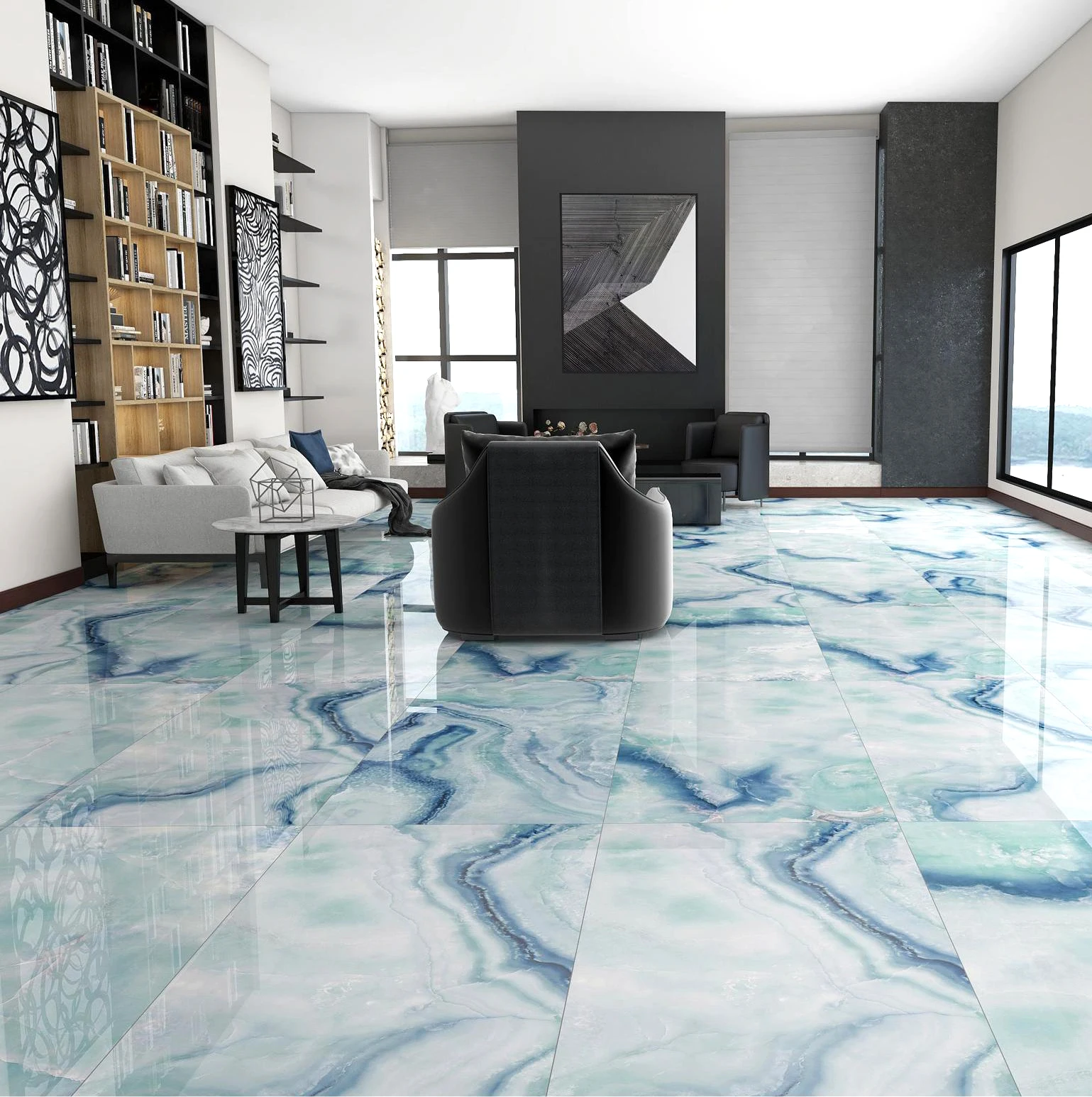 Керамический фарфор Porcelanato 600x1200 синий зеленый оникс нефрит мраморный камень керамическая плитка для пола гостиной