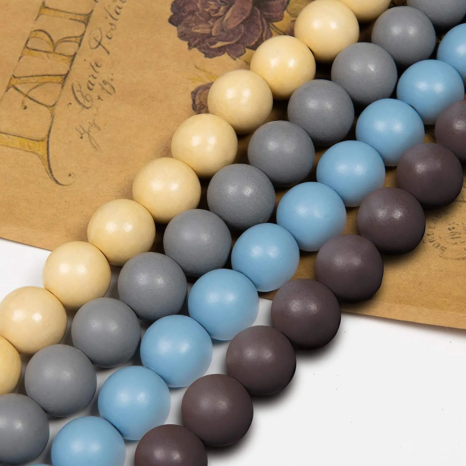 
New product macaron curtain wooden cotton thread curtain strap fashion simple style 