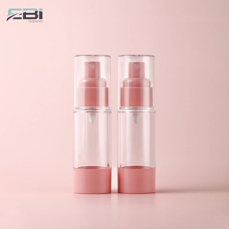 Wholesale cosmetic packaging 15ml 30ml 50 ml 100 ml lotion serum face cream empty plastic airless pump bottle
