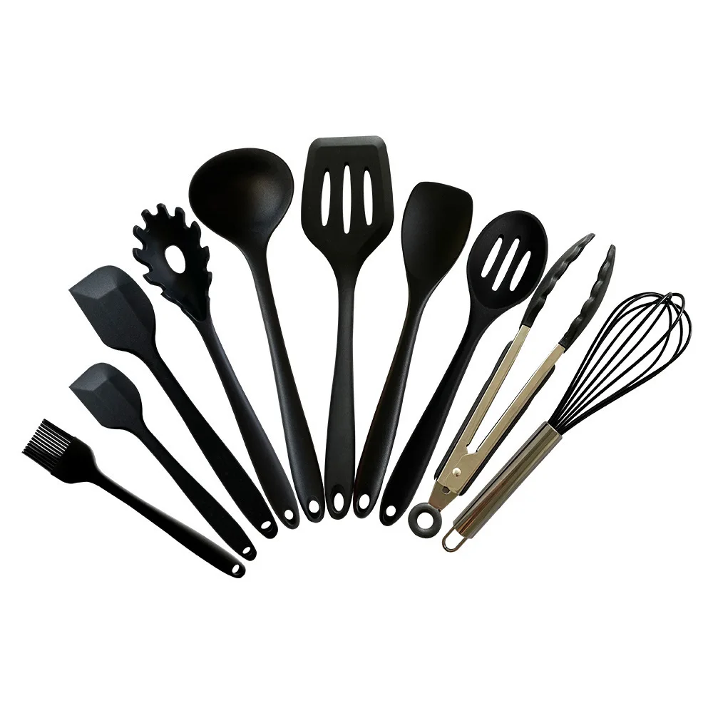 Hot Sell 10 PCS Home Kitchen Accessories Kitchen Utensils Cooking Tools Silicone Kitchenware Set