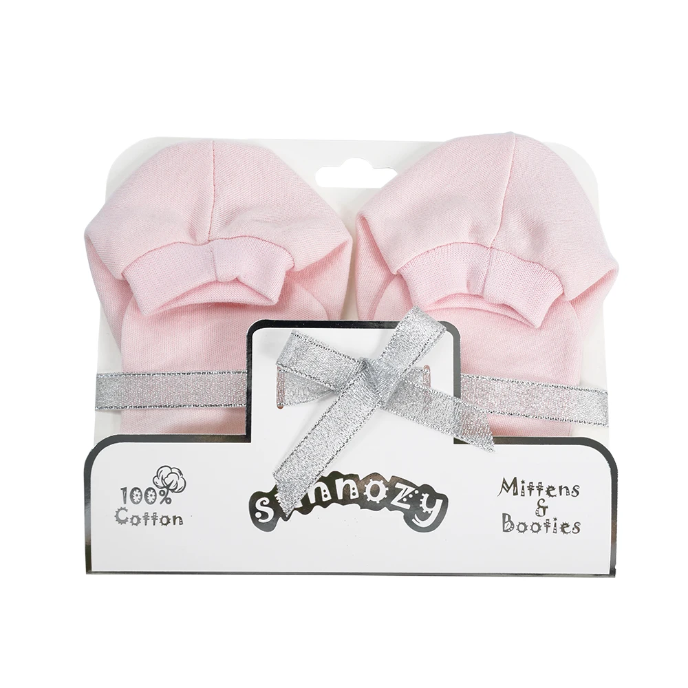 New Baby 100% cotton baby Mittens & Booties set Baby Socks Wholesale Infant sock and glove