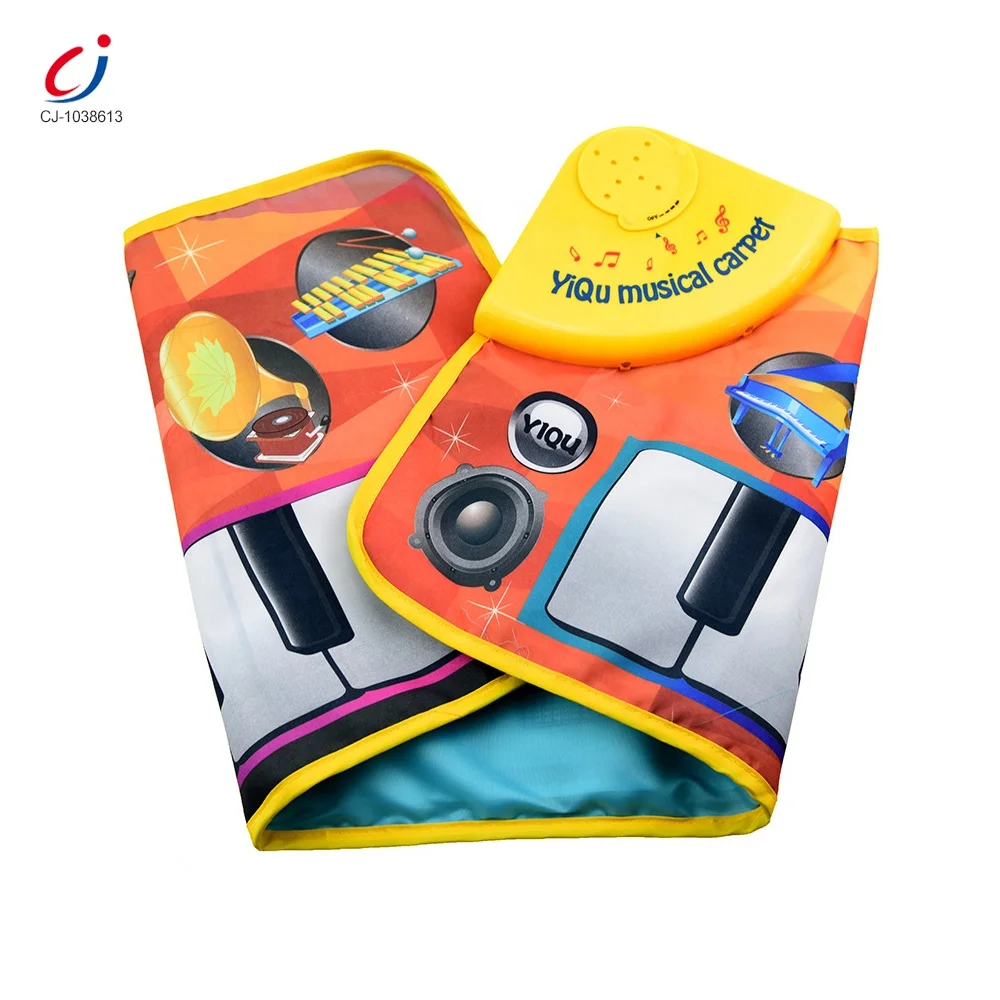 Chengji electric piano baby floor mat kids musical instrument dancing playmat foldable keyboard piano carpet toys