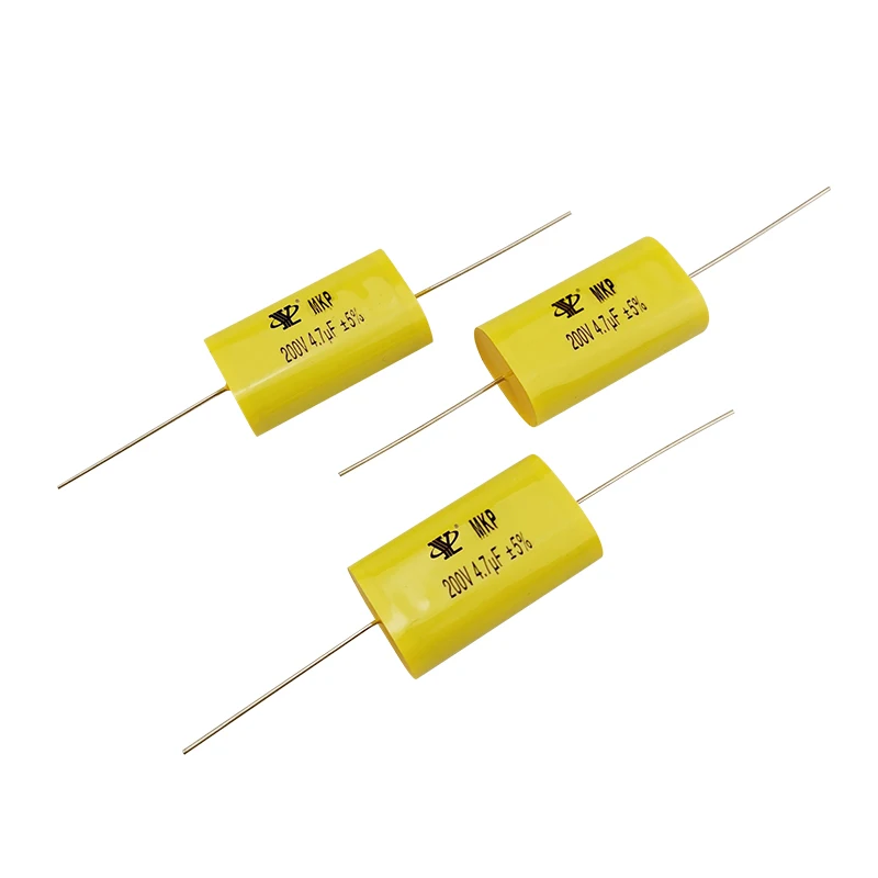 Polypropylene Film CBB20 200V 4.7UF Audio Frequency Stepless Through-heart Axial Capacitor For Smart Small Appliances