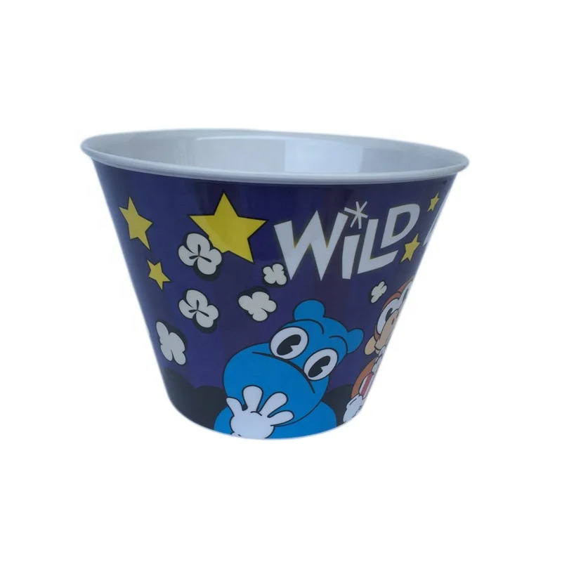 Top Grade Custom Printing Melamine Bowl Factory Wholesale Animal Pattern Melamine Popcorn Bucket