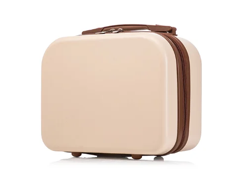 Custom Design mini suitcase luggage travel Storage bag promotion gift candy color small packing box Waterproof girl Makeup Case