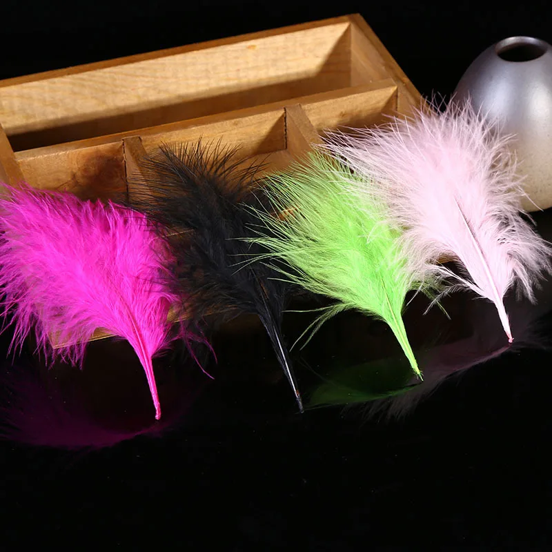 Colorful Fluffy  Turkey Feather For Jewelry Decoration DIY Dream catcher Marabou Plume Feathers
