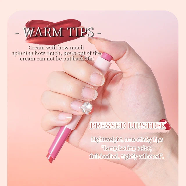 Custom Press Lipstick Private Label Vegan Waterproof Lip Gloss Lipstick Moisturizing Lips Lip Balm