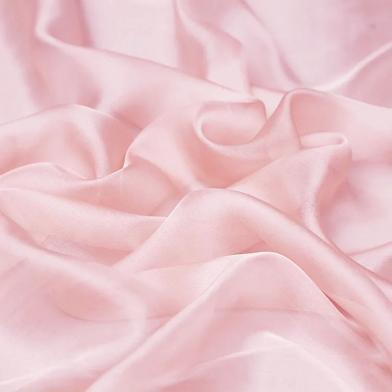 100% Pure Fashion Fabric Mulberry China silk chiffon lurex pink for Woman Dress