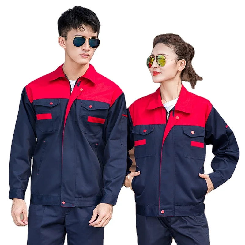 Factory Sales Long Sleeves Safety Uniform Professional Overall Work Suit Work Clothes Men