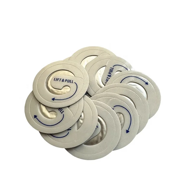 36mm 47mm Engine oil lube HDPE bottle use aluminum foil anti corrosion heat induction sealing liner with ring type easy peel tab