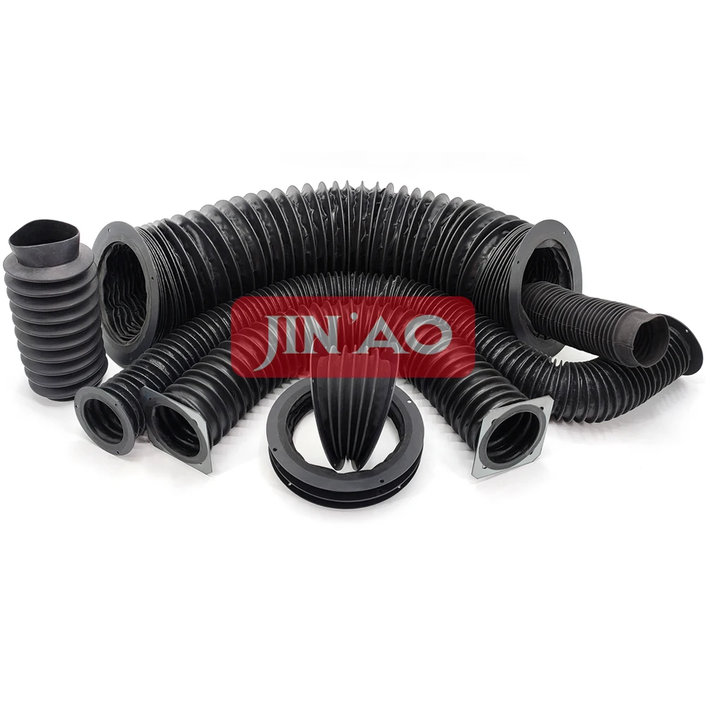 CNC machine Flexible accordion cover round cylinder cover Shaft Bellows