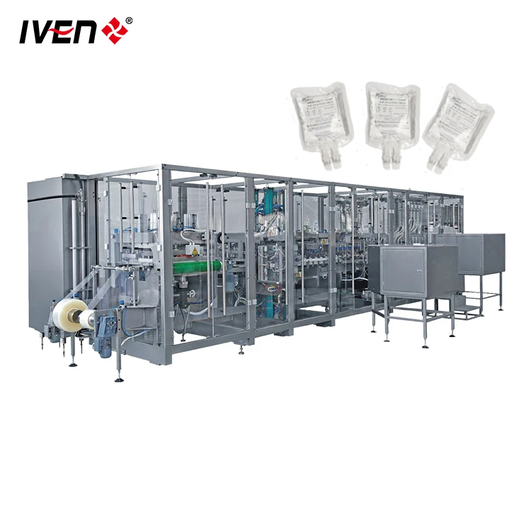 Completely Film Utilization Normal Saline IV Fluids Production Machine