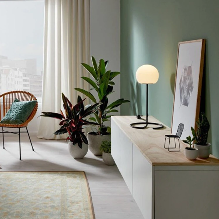 Simple Style Glass Indoor Living Room Bedroom Modern Hanging Chrome Ball Modern Pendant Lamp