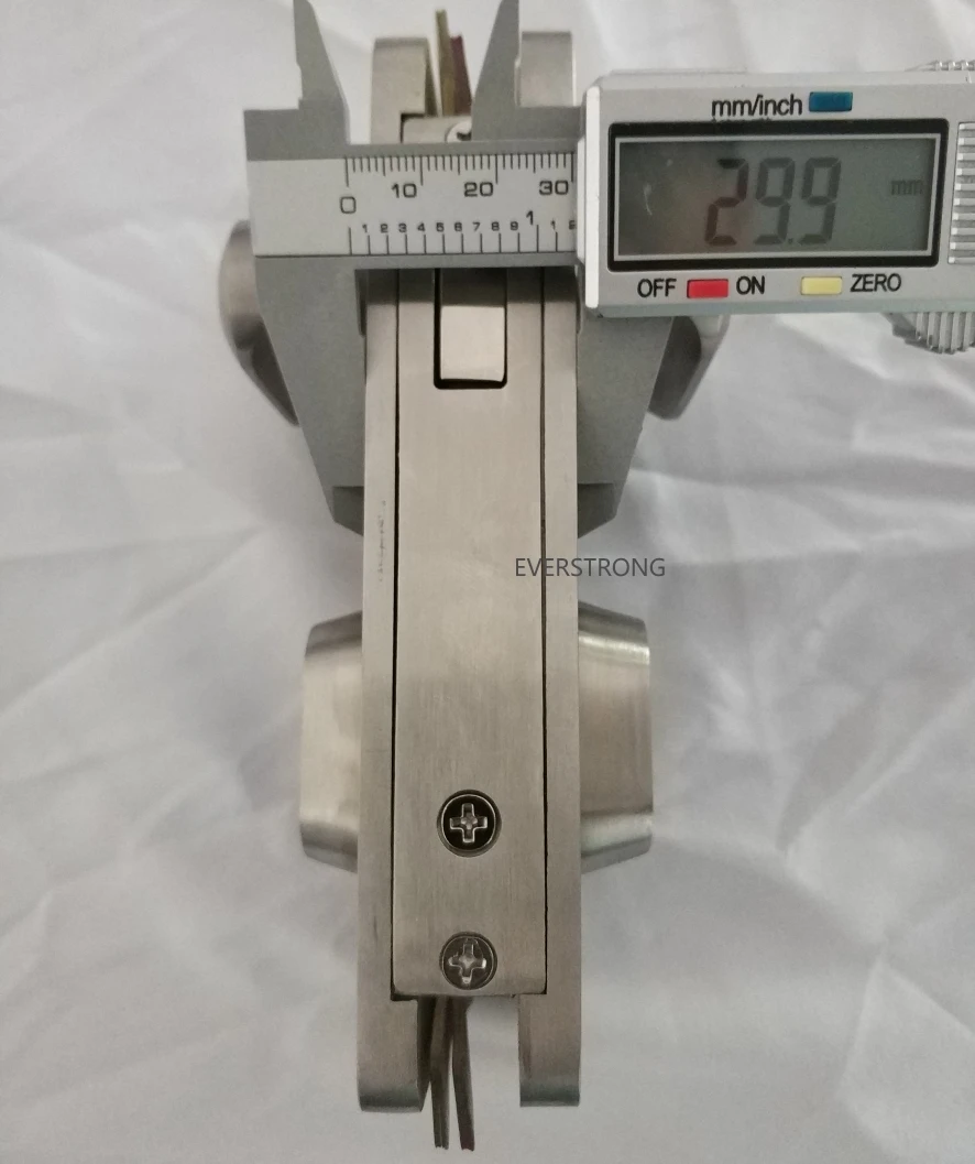 High quality heavy duty  G032 frameless double side stainless steel glass sliding door lock