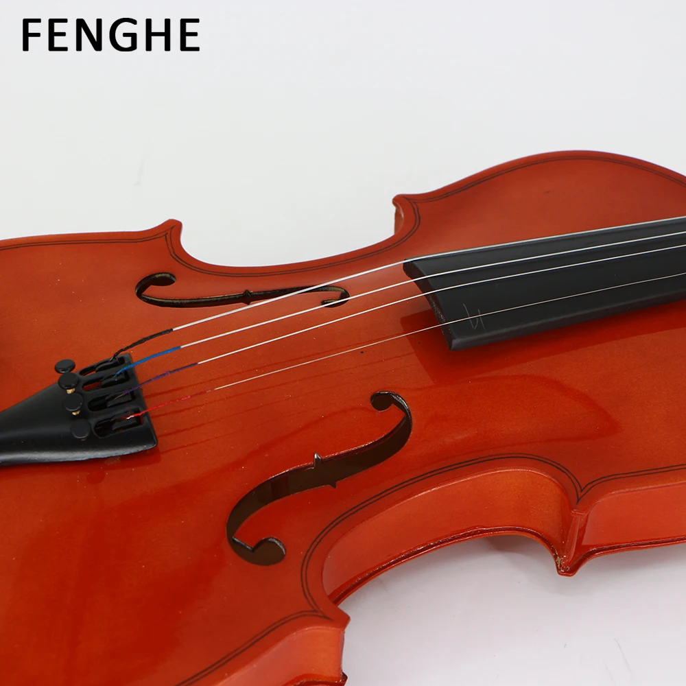 HV01A Factory Price Handmade Maple Acoustic Professional Violin 4/4 With Foam Shaped Case and Kits